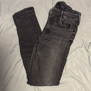 MOTHER Charcoal Black Skinny Denim Pants Size 31